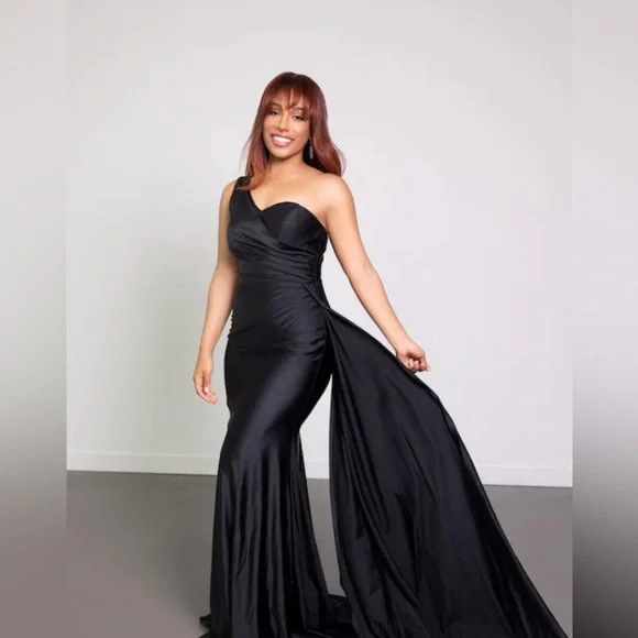 Bridal Babes black bridesmaid dress size 8 - Picture 3 of 3